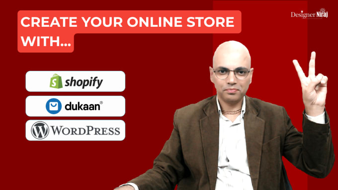 Gig Preview - Create online store with shopify, dukaan or wordpress