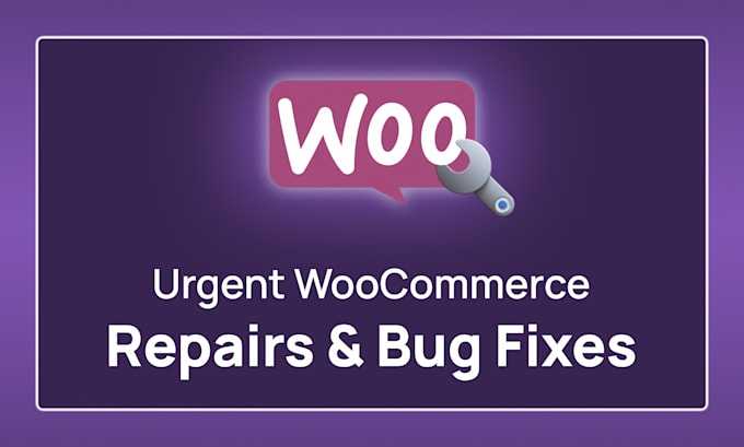 Gig Preview - Do urgent repairs on your woocommerce store or website