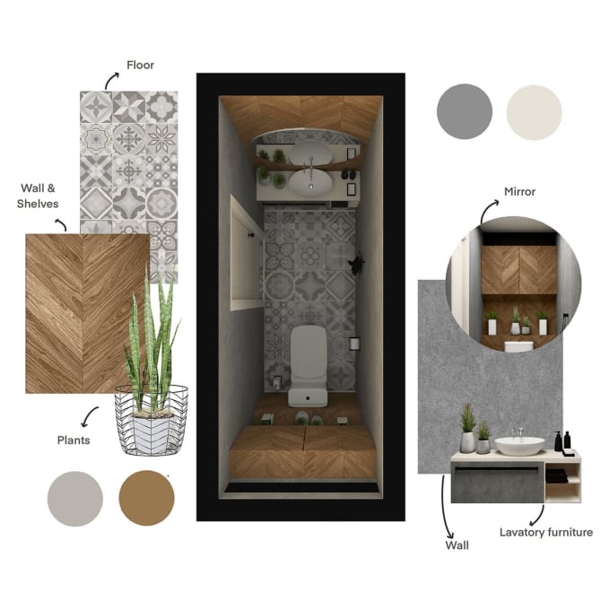 Gig Preview - Your interior and exterior moodboards in one day