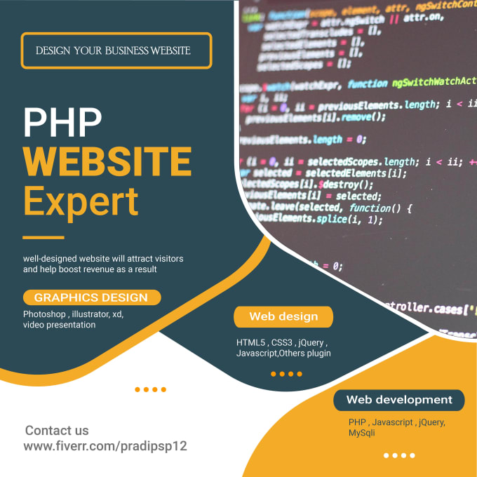 Gig Preview - Do PHP website for your business