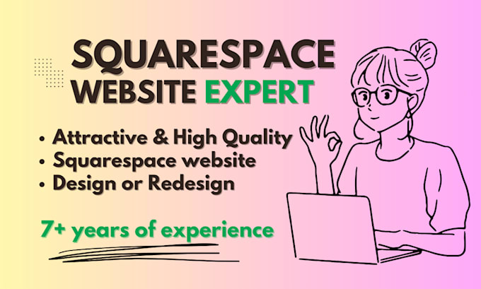 Gig Preview - Create or recreate squarespace website design in a day