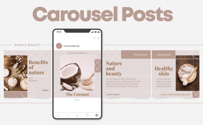 Gig Preview - Design your social media carousel post