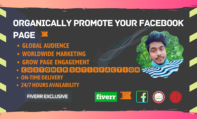 Gig Preview - Promote and manage to grow your facebook page organically