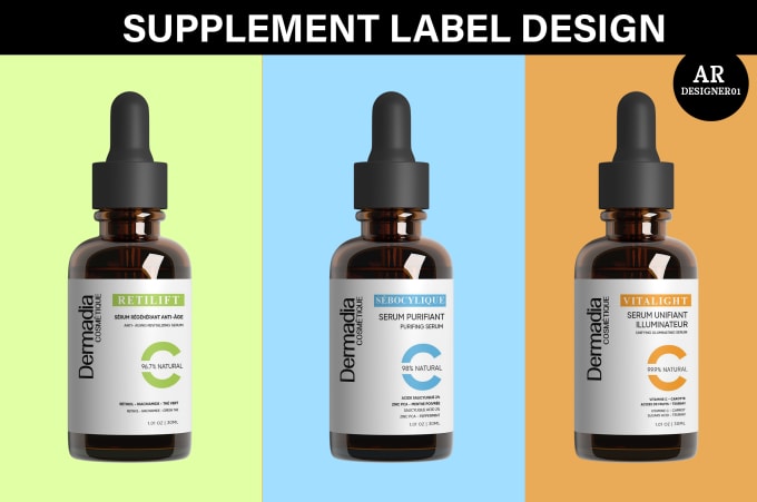 Gig Preview - Do product label design or supplement label design