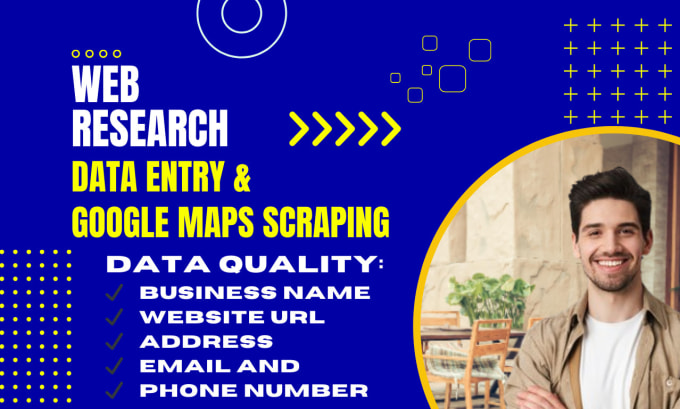 Gig Preview - Do google maps scrape web research and data entry