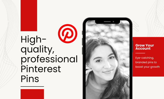 Gig Preview - Create professional pinterest pins for your brand