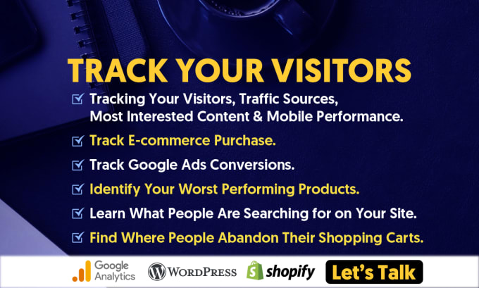 Gig Preview - Setup google analytics ga4 tracking in shopify and wordpress