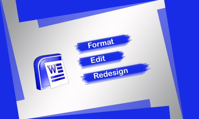 Gig Preview - Design your ms word document professionally