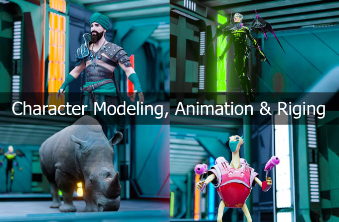 Gig Preview - Create 3d characters models for you