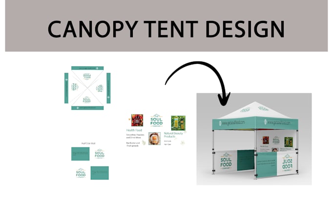 Gig Preview - Design a trade show booth and canopy tent for your event