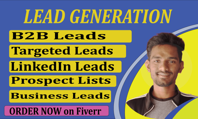 Gig Preview - Do b2b lead generation, targeted ecommerce leads, linkedin lead generation