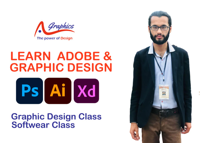 Gig Preview - Teach you graphic design in adobe photoshop adobe illustrator and xd