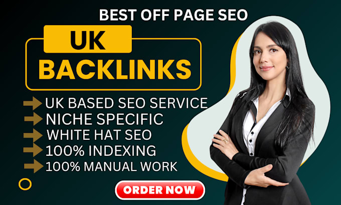 Gig Preview - Build UK backlinks on high authority domains for SEO ranking