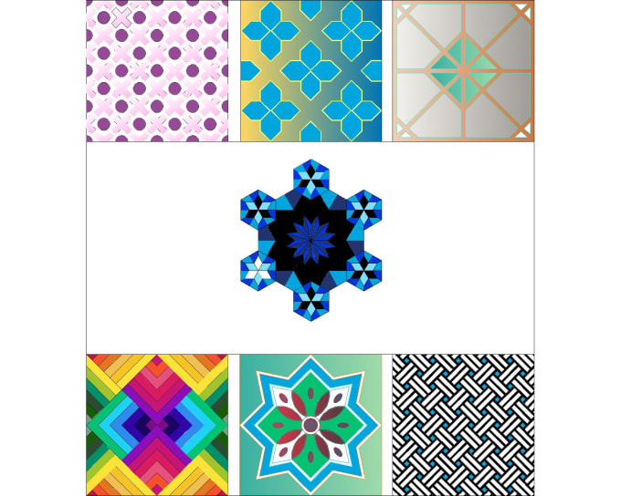 Gig Preview - Do seamless vector tracing of textile designs