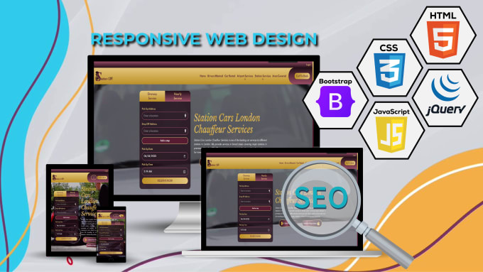 Gig Preview - Design a fully responsive website with HTML, CSS, bootstrap