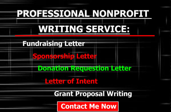 Gig Preview - Write a fundraising, grant, donation or sponsorship letter