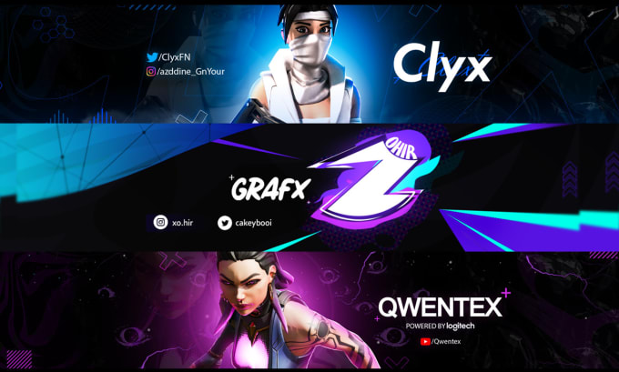 Gig Preview - Design youtube, twitch, discord or twitter banner or header