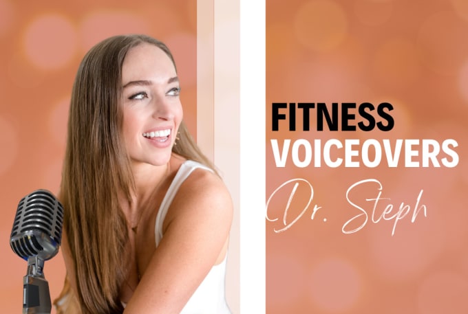 Gig Preview - Record your fitness voice over with a female american accent