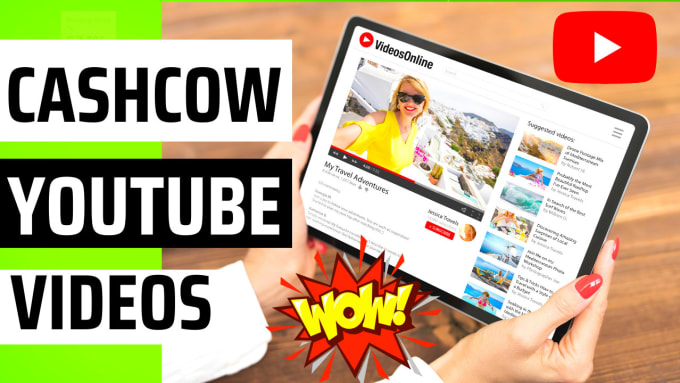 Gig Preview - Create cash cow youtube videos with voice over in 24 hrs