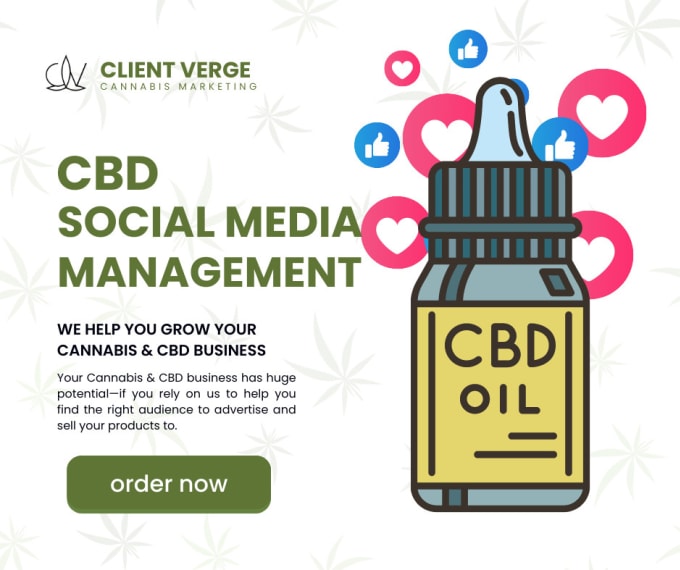 Gig Preview - Be your social media manager for your cbd brand