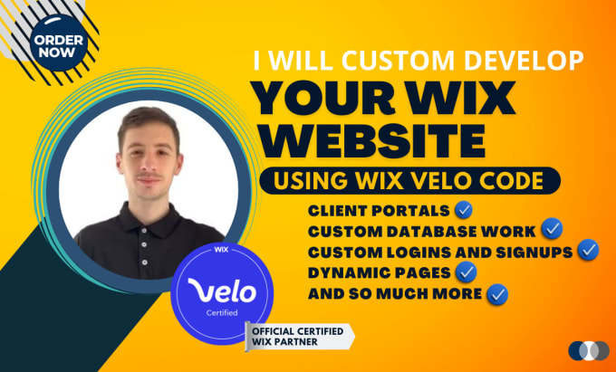 Gig Preview - Custom develop your wix website using wix velo code