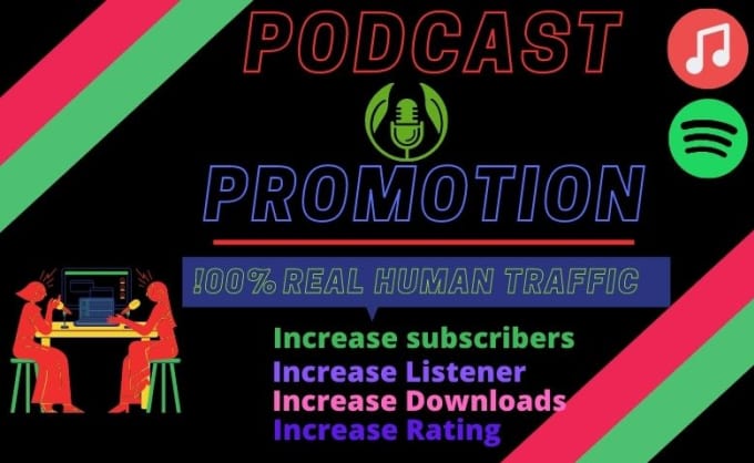 Gig Preview - Promote and marketing your podcast get increase downloads