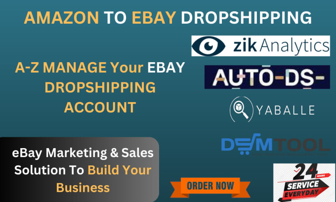 Gig Preview - Do manage your ebay seller account for dropshipping