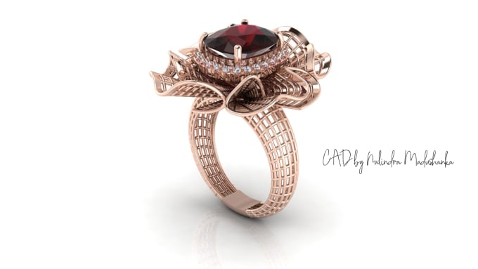 Gig Preview - Model 3d cad jewelry design and rendering designer