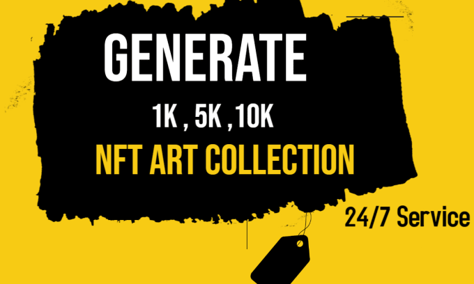 Gig Preview - Generate 10k nfts collection in 24 hour