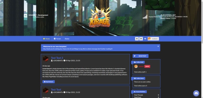 Gig Preview - Setup a forum for your gaming server