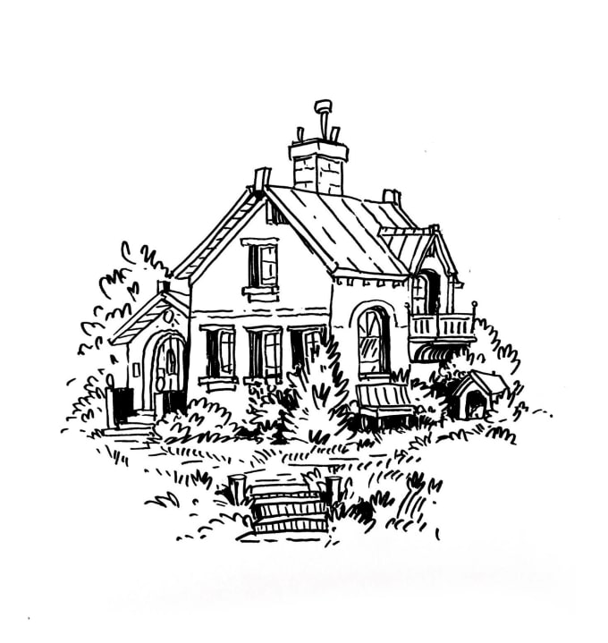 Gig Preview - Draw line illustrations of your house