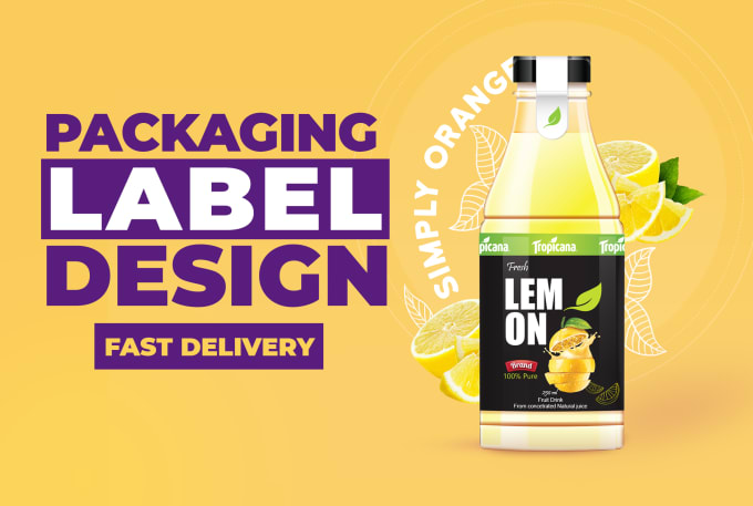 Gig Preview - Create a high end product packaging and label design