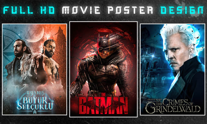 Gig Preview - Design eye catching movie posters in one day