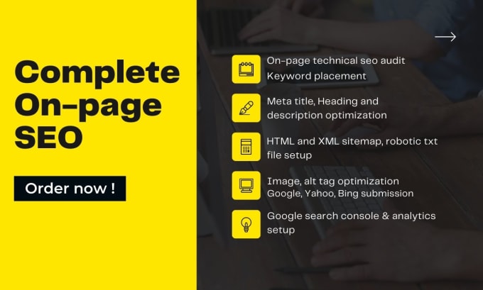 Gig Preview - Do onpage technical SEO optimization, for wordpress and custom, wix, shopify