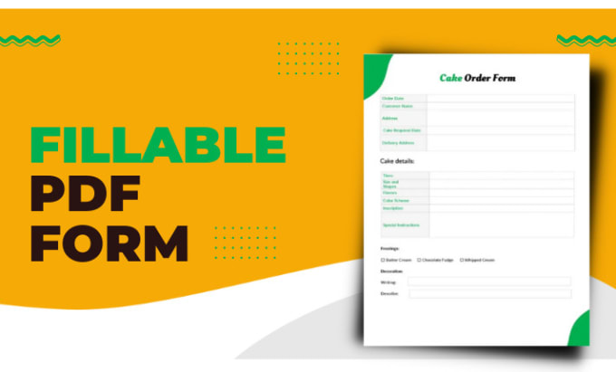 Gig Preview - Do fillable pdf form