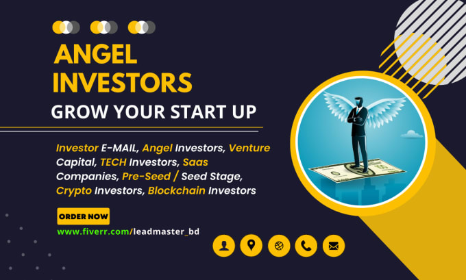 Gig Preview - Build venture capital, angel investors valid email list by crunchbase, linkedin