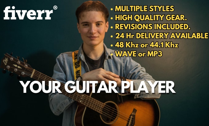 Gig Preview - Record high quality acoustic guitar rhythm or solo for you