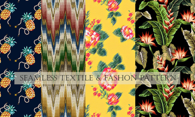 Gig Preview - Design seamless floral and tropical pattern