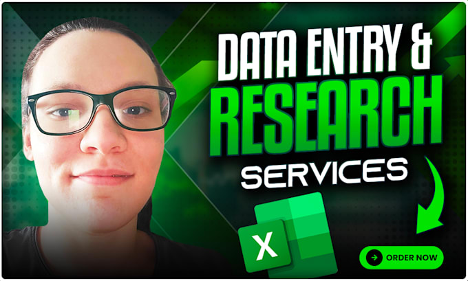 Gig Preview - Do excel data entry, data mining, web research, and copy paste tasks