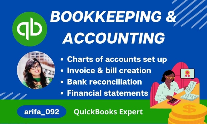 Gig Preview - Quickbooks clean up set up bookkeeping and reconciliation in quickbooks online