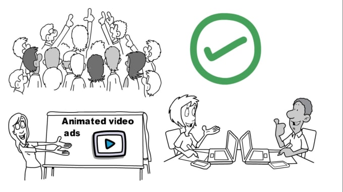 Gig Preview - Create amazing stunning whiteboard animation or doodle explainer video