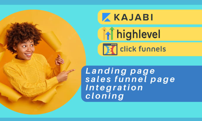 Gig Preview - Build clickfunnels, kajabi, gohighlevel ghl funnel and website