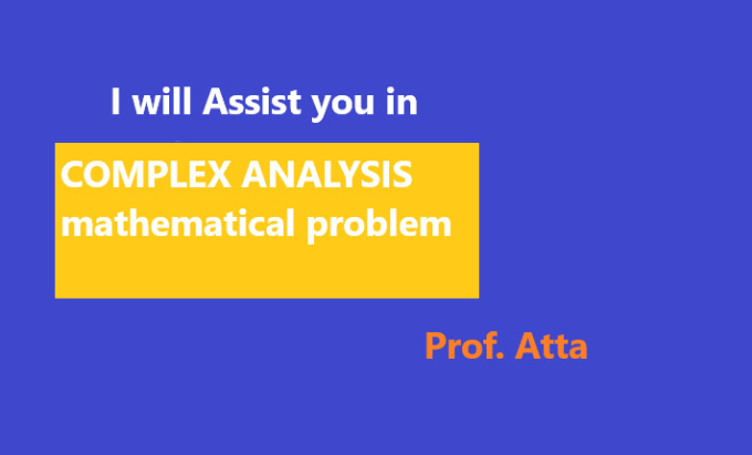 Bestseller - assist you in resolving any complex analysis  problem