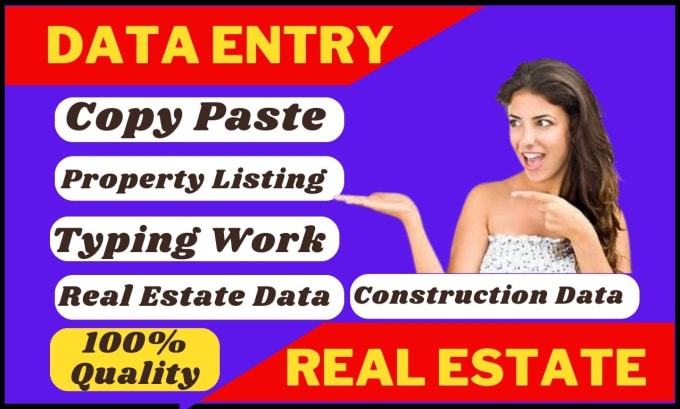 Bestseller - do data entry for real estate and organize input copy paste