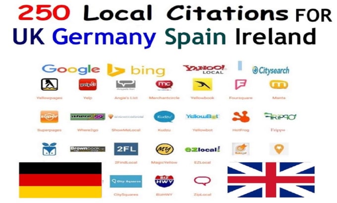 Gig Preview - Do local citations and directories for germany, ireland, india, new zealand