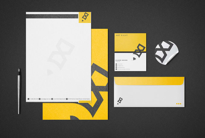 Gig Preview - Design attractive business cards with full stationery