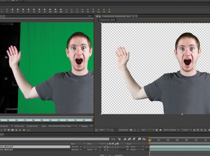 Gig Preview - Do good quality rotoscoping,keying professionally in after effect