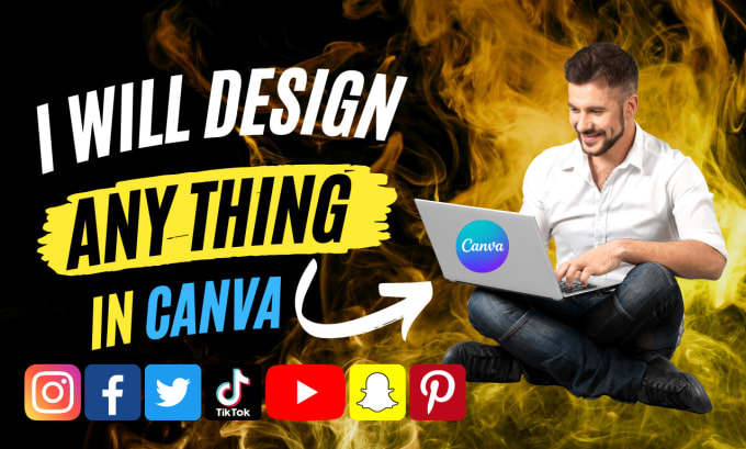 Gig Preview - Design anything in canva, social media posts, and many more