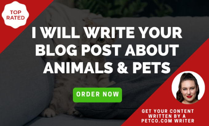 Gig Preview - Write your articles or blog posts about animals and pets