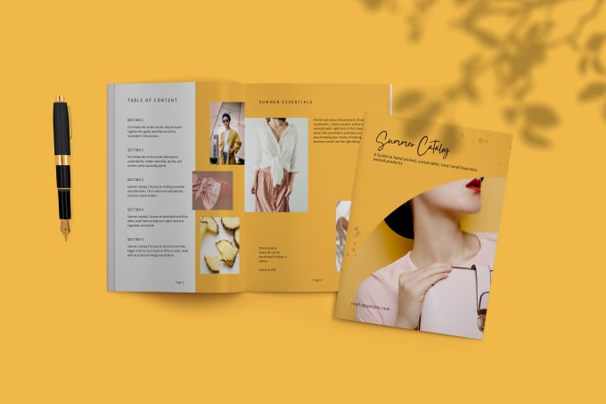 Gig Preview - Design product catalog,lookbook,catalog design,price sheet,one pager,booklet